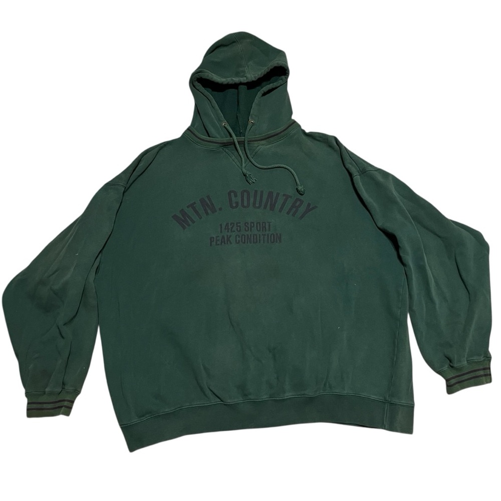 Vintage 90s MTN Country Gap AfterhoodSweatshirt Green Hoodie Size XL
